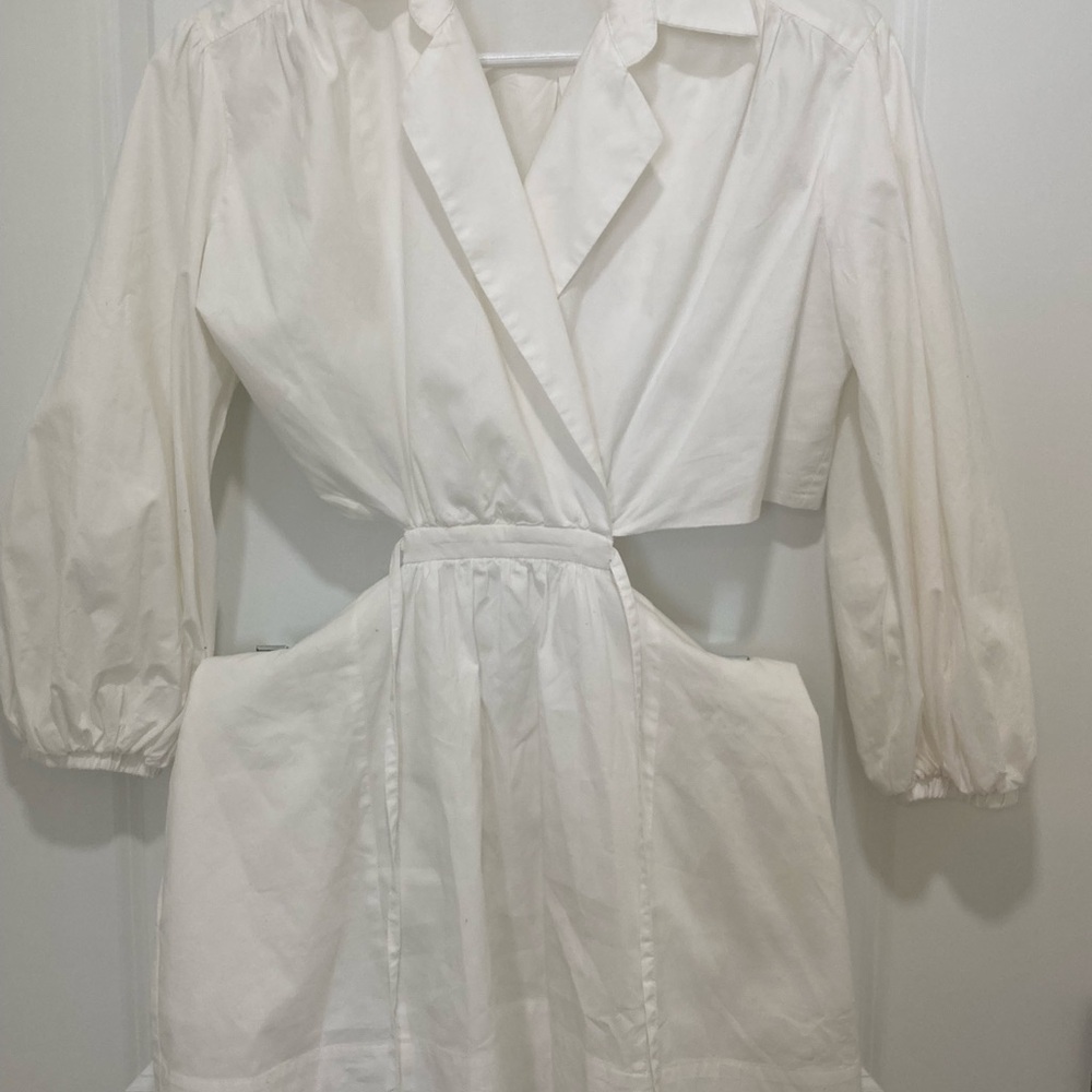 Bardot White Wrap Dress